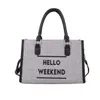 Stylish Commuter Large-Capacity Bag 2024 Spring New Arrival Alphabet Trendy Casual Bag New Single-Shoulder Tote