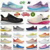 Hokaone Bondi 8 hardloopschoenen sneakers heren dames blakc drievoudige witte bleke pale mauve veranderende zand clifton 9 haventrainers u0jl#