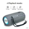 Conférenciers portables TG227 WaterPro avec lampe extérieure Portable Portable Wireless Compatible Speaker Music Lecteur de musique USB / TF / FM Radio Music Party