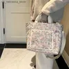 기저귀 가방 세련된 대용량 엄마 가방 가방 기저귀 가방 엄마 베이비 아이템 주최자 물질 팩 여성 핸드백 여행 작업 숄더백 Q240418