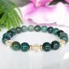 MG1486 Strand New Design Citrine e Moss AGATELEGELT Bracelet Natural Gemstone Bracelets Healing Cryal