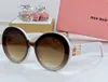 Okulary przeciwsłoneczne Mumu Mu92AV, modne i spersonalizowane okrągłe okulary damskie z pudełkiem