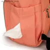 Diaper Bags Haine Polyester Baby Urine Bag Nappy Changing Mom Dad Nurse Zipper Travel Backpack Waterproof Pregnant Women Strong Organizer Q240418