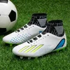 American Football Shoes Men Long Spike Boots Professional Trainers High Top Soccer Man Breattable Outdoor Grass Cleats Gräsmark Sneakers