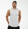 MRMT 2024 Brand Cotton Mens T-shirt T-shirt sans manches à capuche pour hommes Journ Tops Fitness Tshirts Courbed Hem Cest 240416