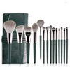 Makeup Brushes 14pcs Foundation Powder Blush Feryshadow Correcteur LIP Eye Mamage Brush avec sac Cosmetics Tool Beauty Tool