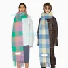 Ac Men Women General Style Cashmere Scarf Blanket Womens Colorful Plaid Y8JG