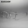 Solglasögonramar Eleccion Japanese Brand Designer Titanium Glasses Frame Men Optical Full Rim Eyeglasses Myopia SPELACLES ACT-TEN TEN