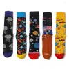 Men's Socks Personalized Animal Cotton Fashion Funny Male Happy Fruit Food Couple Christmas Cartoon