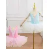 Vestido de dança de balé infantil para crianças, vestido de cisne suave, princesa Pengpeng, fantasia