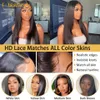 Blueless Human Hair gotowe do noszenia 13x413x6 Transparen Lace Frontal S Wave Body Fala 5x5 360 Full 240408