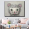 Snow Yak Wall Art Canvas Prints av Mark Ryden Classic Famous målning Surrealism Art Poster Affisch Cartoon Pets Pet Wall Pictures For Living Room Kidsroom Home Decor