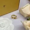 Da fu fenjia f Семья Новая буква F Set Diamond Ring Open Ring Women