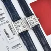 U1 Top de qualité AAA Classic Elegant Designer Watch Watch Fashion Quartz Mouvement Square Tank Femmes Gold Silver Watches Montre de Luxe Le cuir bracelet Wristwatch 962