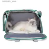 Cat Carriers Crates House reser BA Airline Godkända Crate Kennel Lare Capacity Pet BA med axelrem mjuksidig katt FF för utomhus L49