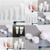Förpackningsflaskor Partihandel ner flaskan för handkräm Sunsn Shampoowhite Plastic Cosmetic Tube Refillable Lip Balm Container Trial Sque Dhqri