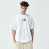 Liging Expédition Version correcte 300g Coton Pure Chinisme Ch blanc Brand Trendy Summer Tobiron T-shirt T-shirt T-shirt à manches courtes