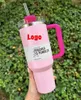 Mugs sell well 1 1 Same THE QUENCHER H2.0 TUMBLER 40 OZ 4 HRS HOT 7 HRS COLD 20 HRS ICED cups 304 swig wine cup portable cup summer portable cup FlamingoQ240419