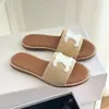 Mujer para hombres marrones triunfes de crochet tejido de paja mula zapatos de lujo plano de lujo diseñador de sandalias tobogán de zapato casual tejido tazz tazmer verano negro playa sliders de playa