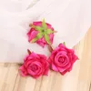 Fleurs décoratives 5pcs simulation velours rose fleur tête décor décor flore weding mur de maison décoration silk pivoine accessoires