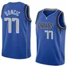 Magni da basket Doncic Youth Luka Doncic Irving City 77 11 Blue Kids Black Edition Green Jersey 2023 2024