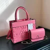 2PCS/SET! Luksusowe kobiety torebki listowe torby na ramię kobiecy torebka torba na torebki Pu Crossbody Torby Kobiety w torbie sprzęgła