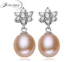 Stud Younoble Fashion White Real Natural Fresh Water Pearl Earring 925 Sterling Silver Jewelry Women Birthday Present Brincos Perolas4756244