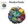 3D Puzzles Folidesiness Rośliny drewniana łamigłówka wyjątkowo nieregularne drewniane puzzle w kształcie zwierząt w kształcie zwierząt drewniane