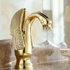 Robinets de lavabo de salle de bain 2 style conception de bassin robinets gold gold wash el luxury cuivre taps et froid