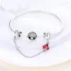 Loose Gemstones 925 Sterling Silver 2024 Autumn Charm Lock Moon Safety Chain Beads Fit Original Bracelets Women DIY Jewelry