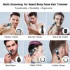 6 w 1 Zestaw wielosnociakowych dla mężczyzn do ładowania brody golarki bezbłędne włosy do cięcia Clippers Body Ear Nos Hair Groomer 240408
