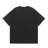 남성용 T 셔츠 여름 디자이너 씻은 오래된 두개골 죽음의 개 인쇄 느슨한 짧은 소매 라운드 목 캐주얼 스타일 티셔츠