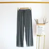 Pajama de encaje modal de dormir para mujeres Pantalones de verano Pantalones sueltos delgada de pierna ancha Pijama Pijama afuera usa Pantalones de Mujer