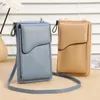 Torby na ramię w stylu college'u skórzana dama telefoniczność mini crossbody for Women Zapip Money Clips Clips Kobietowe sprzęgło