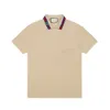 Summer Luxury Italy Men T-shirt Designer Polo Camisas High Street Bordado