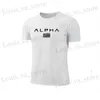 Camisetas masculinas camiseta esportiva rápida seco masculino 2024 slves curtos verão casual, além de tamanho grande TS Gym Tshirt Roupos T240419