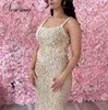 Robes de fête Perles Spaghetti Straps Evenant Dubai Sirène Dubai Robe pour les mariages Vestidos de Gala Prom Robes de Prom