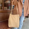 Tas dames canvas schouder vaste kleur tote zachte stoffen stof handtas grote capaciteit studenten boeken eco herbruikbare shopper tassen