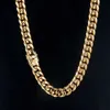 Pendant Necklaces Hip-Hop Golden Curb Cuban Link Chain Stainless Steel Necklace for Men and Women Gold Silver Color Bracelet Fashion Jewelry 240419