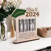 Forniture per feste 2024 Graduation Mon Ey Holder Frame |Messaggio regalo personalizzato Nome fatto a mano per il suo elegante ornamento