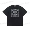 T-shirts masculins Saint MichaCl Neighbourhood Gothic Style Motorcycle imprimé T-shirt lâche lave délabrée t Strtwear Harajuku T240419
