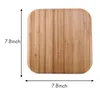 Plates 4 Grids Bamboo Snack Plate Rectangle Fruit Bread Tray Dishes Organizer Rack Refreshment Kitchen Party Supplies