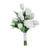 Flores decorativas yysd Flor artificial Ramos de novia para la novia para la novia Browet Boda rústica