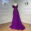 Robes de fête Wasisi Blue rose violet One épaule Serveau sans manches sirène ouverte les robes de soirée 2024 sexy pour les femmes FLA71884