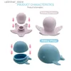 Sable Player Water Fun Silicone Baby Animal Whale Bath Toys Set BPA BPA SPIR SPIR SPALL EAU POUPE CHIDRENS POUCE BATUILIT