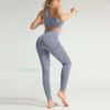 Designer Womens Yoga Sportwear Tracksuits Fiess Leggings Fit Two Piece Set Wear Clothes Bh High midja Byxa Aktiv kostymer Gymkläder Athletic Outdoor
