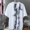 Vêtements de designer de haute qualité Paris Modèle correct Texte T-shirt à manches courtes fragmentées avec texture mate Soft Touch Couple Style