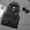 Men's Vests Hooded Multi Pockets For Men Women Waistcoat Pographer Reporters Volunteer's Vest Tools Working Uniforms VT-224