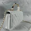 Designer Bags Shoulder Camellia Handle Clutch Flap Totes Bags C Wallet Check Velour Thread Purse Double Letters Solid Hasp Waist Square Stripes Luxury Handbags
