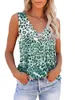 Fashion Tie Dye Flower 3D Printed Tank Tops Womens V Neck Sleeveless Basic Camisoles Off Shoulder Vest Woman Streetwear Clothing 240412